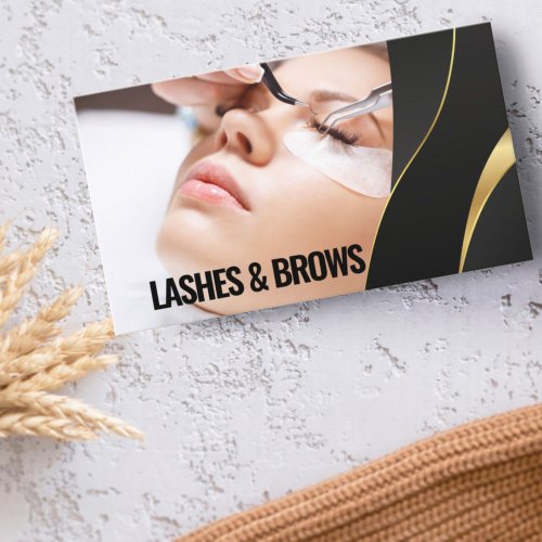 Modern Eyelash Beauty Makeup Artist Lash Extension Business Card