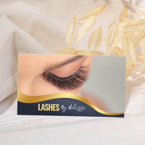 Modern Eyelash Extension Beauty Makeup Artist Lash Business Card