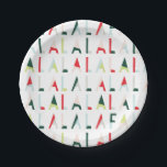 Modern Fa la la Paper Plates<br><div class="desc">Modern fa la la paper plates.</div>