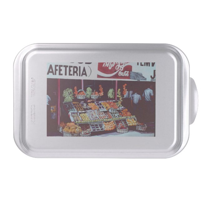 Modern Face on a Timeless Commerce, Jericho Israel Cake Pan (Front)