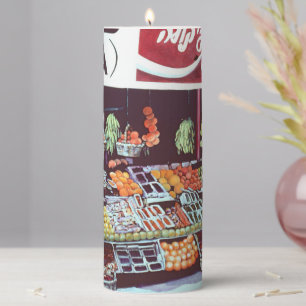 Modern Face on a Timeless Commerce, Jericho,Israel Pillar Candle