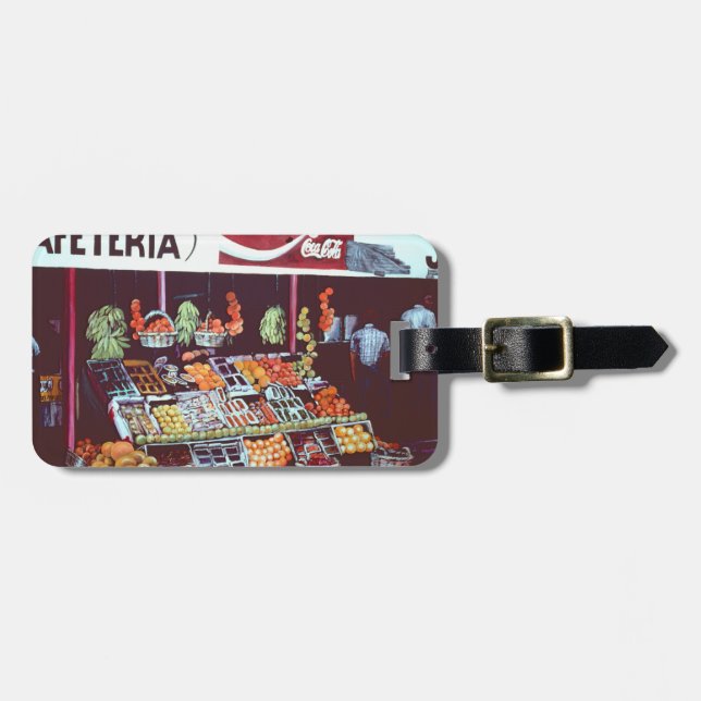 Modern Face on a Timeless Commerce, Jericho Luggage Tag (Front Horizontal)