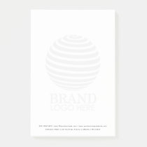 Minimalist QR Code Business Logo Post-it Notes