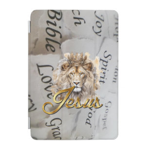Modern Faith Monochrome Jesus Lion of Judah iPad Mini Cover