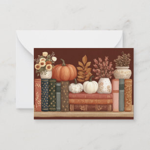 Modern Fall Botanical  Note Card