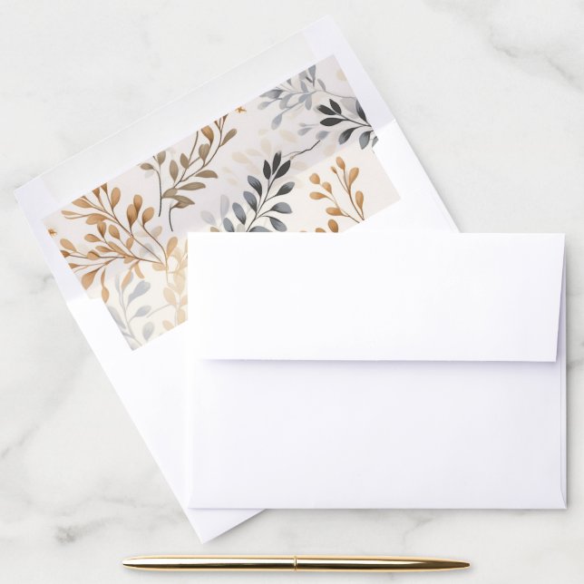 Modern Fall Foliage Envelope Liner (Desk)