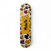 Modern Fall Leave Personalized Name 