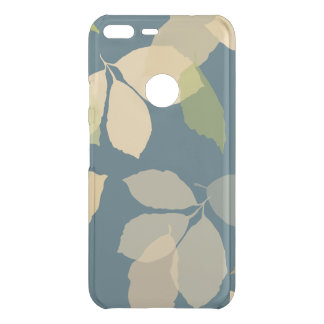 Modern Fall Leaves with Teal Background Uncommon Google Pixel XL Case