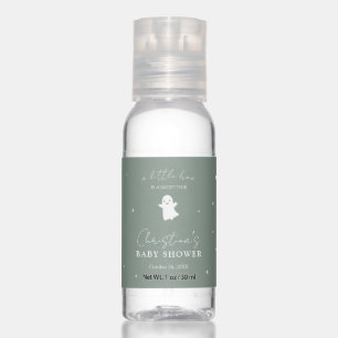 Modern Fall Sage Green Gender Neutral Baby Shower  Hand Sanitizer
