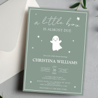 Modern Fall Sage Green Gender Neutral Baby Shower