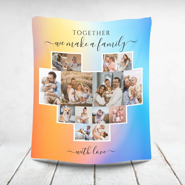 Modern Family 14 Photo Collage Fleece Blanket (Creator Uploaded)