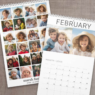 Modern Family 24 Photo - black white minimal Calendar