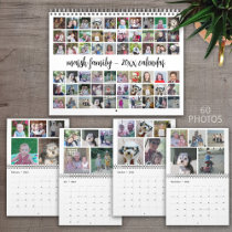 Modern Family 60 Photo - 5 Per Month Custom Calendar