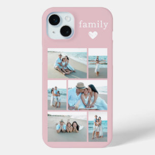 Modern Family 6 Photo Blush Pink iPhone 15 Plus Case