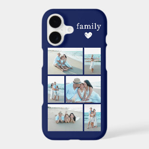 Modern Family 6 Photo Navy Blue iPhone 17 Case