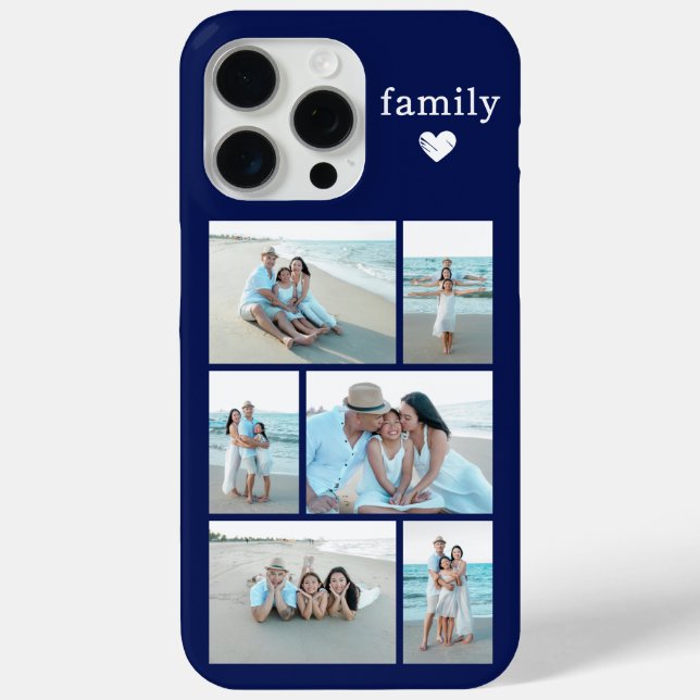 Modern Family 6 Photo Navy Blue Case-Mate iPhone Case (Back)