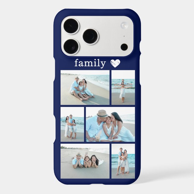 Modern Family 6 Photo Navy Blue Case-Mate iPhone Case (Back)