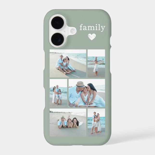 Modern Family 6 Photo Sage Green Case-Mate iPhone Case (Back)
