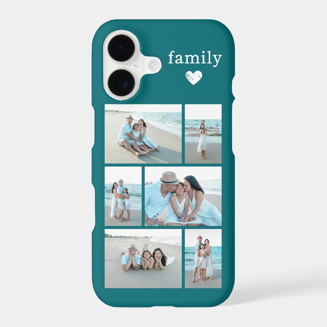 Modern Family 6 Photo Teal Case-Mate iPhone Case (Back)