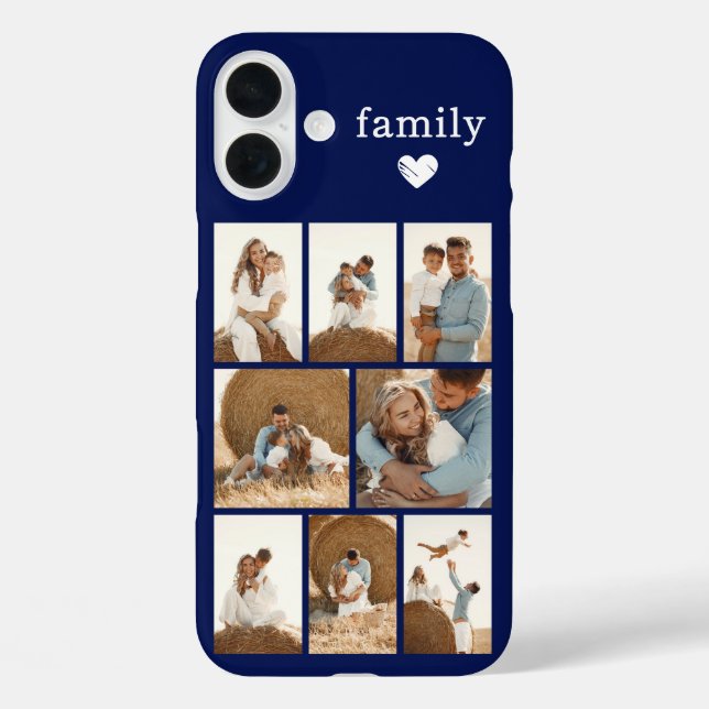 Modern Family 8 Photo Navy Blue Case-Mate iPhone Case (Back)