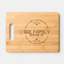 Modern Family Blessing Typography Etched