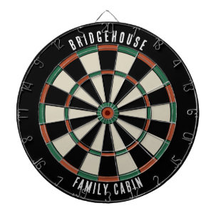 Modern Family Cabin Games Room Custom Dart Board