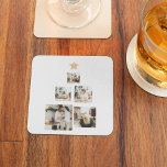 Modern Family Christmas Tree Photo With Star Glass Coaster<br><div class="desc">Capture the magic of your family's holiday moments with our "Modern Family Christmas Tree with Photo" personalized keepsake.Transform your family's special memories into a one-of-a-kind holiday keepsake with our "Modern Family Christmas Tree with Photo" ornament from Zazzle. Order yours today and make this holiday season truly memorable!</div>