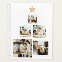 Modern Family Christmas Tree Photo With Star Planner