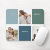 Modern Family Collage Photo | Love Live Here  Mouse Pad (With Mouse)