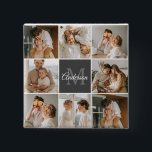 Modern Family Collage Photo & Personalized Gift Button<br><div class="desc">Capture the heartwarming moments of your modern family in a beautifully crafted collage photo. Celebrate the laughter, love, and cherished memories with this personalized masterpiece, available exclusively on Zazzle. Create a stunning montage that encapsulates the essence of your unique family dynamic – from milestone celebrations to everyday adventures. Crafted with...</div>