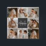 Modern Family Collage Photo & Personalized Gift Button<br><div class="desc">Capture the heartwarming moments of your modern family in a beautifully crafted collage photo. Celebrate the laughter, love, and cherished memories with this personalized masterpiece, available exclusively on Zazzle. Create a stunning montage that encapsulates the essence of your unique family dynamic – from milestone celebrations to everyday adventures. Crafted with...</div>