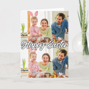 Modern Family Custom 2-photo Easter Holiday Card