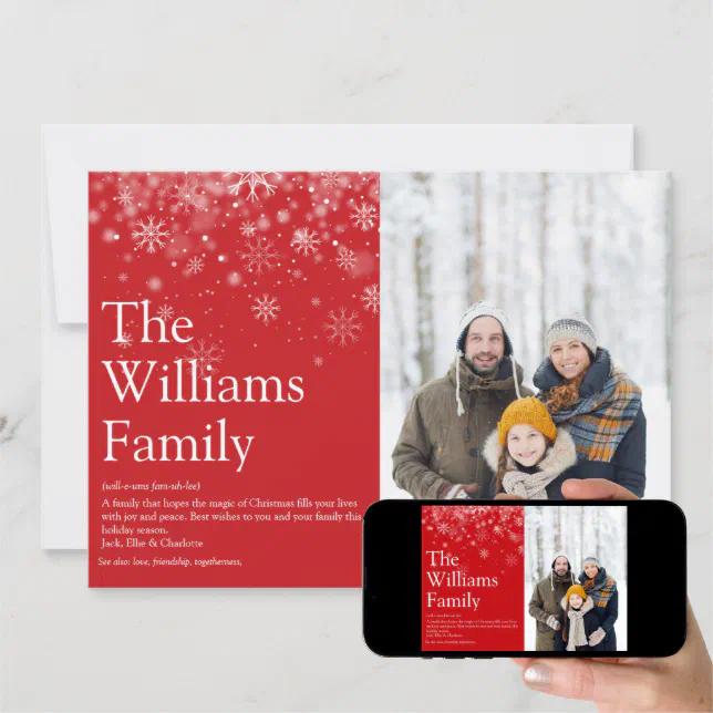 Christmas Holiday Definition Holiday Postcard, Zazzle