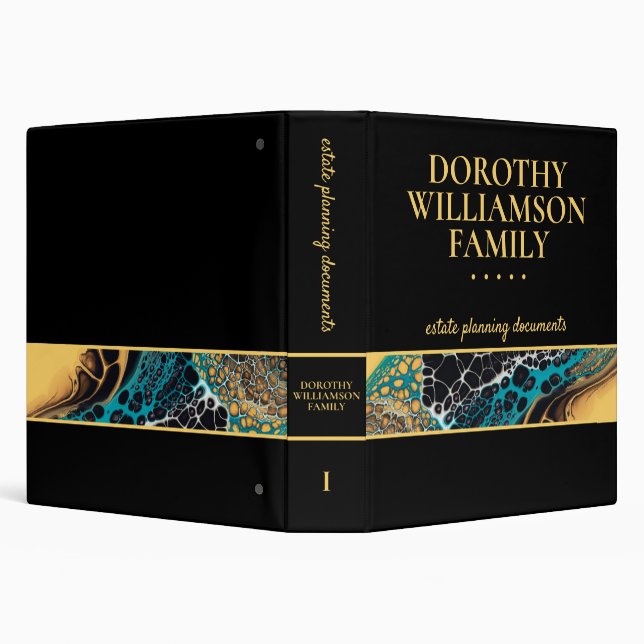 Modern Family Estate Planning 3 Ring Binder (Background)