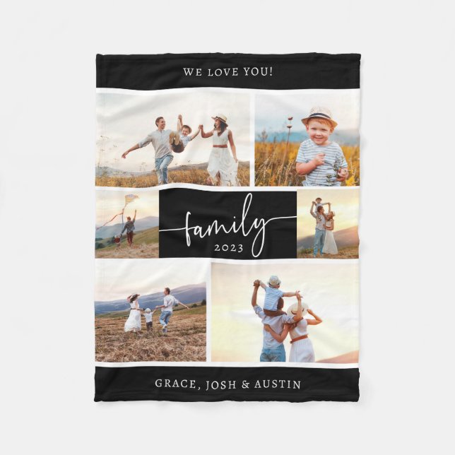 Modern Family Fleece Blanket (Front)