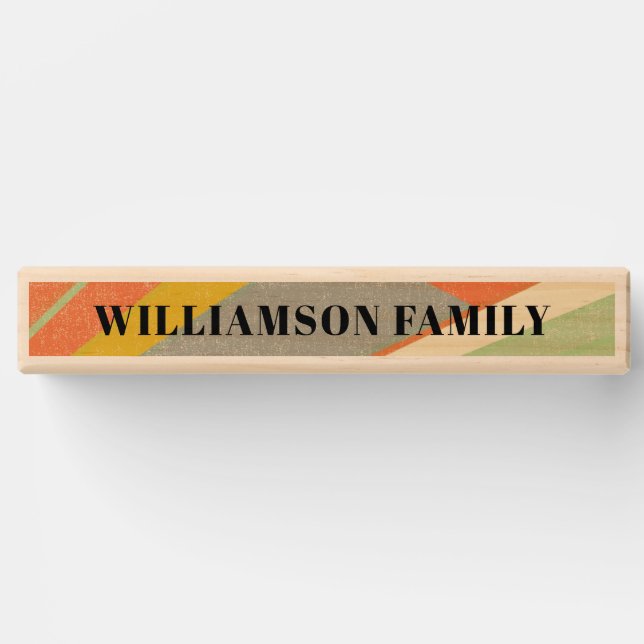 Modern Family Game Monogram Name Topple Tower (Front)