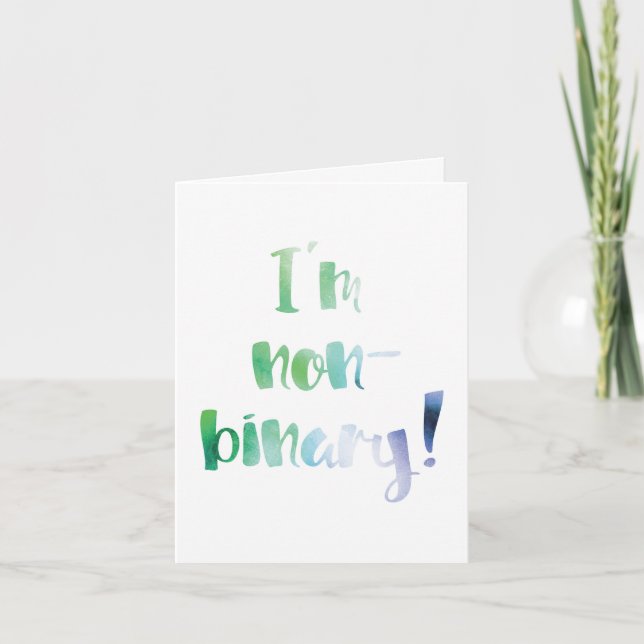 Modern Family Gender Announcement Non-Binary (Front)