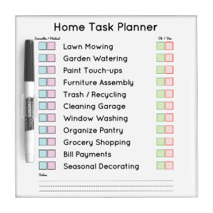 Modern Family / Home Planner Dry Erase Board