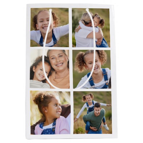 Modern Family Kids Pictures Photo Collage  Medium Gift Bag