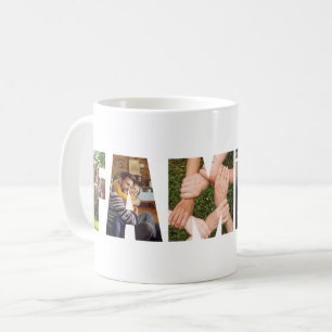 Modern Family letter cutout photo collage Coffee Mug