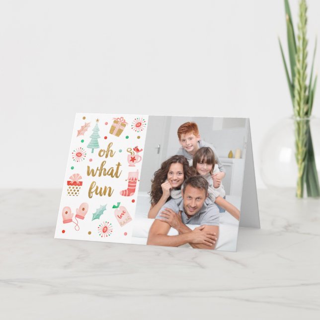 Modern Family Merry Christmas Photo Card (Front)