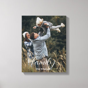 Modern Family Moments Personalized Home Canvas Print