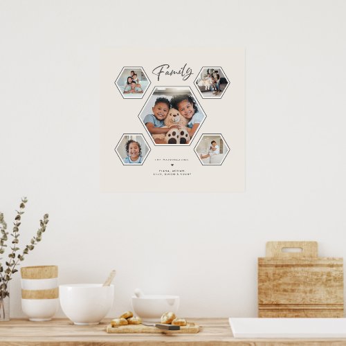 Modern Family Multi Photo Collage Gallery Poster