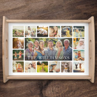 Modern Family Name Custom Photo Collage