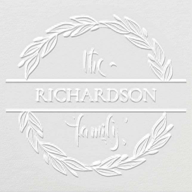 Modern Family Name Embosser (Design)