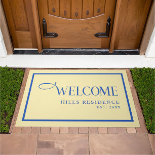 Modern Family Name  Year  Blue Yellow Coastal Doormat