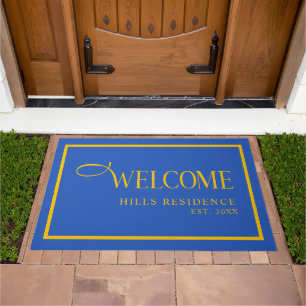 Modern Family Name  Year  Blue Yellow Coastal Doormat