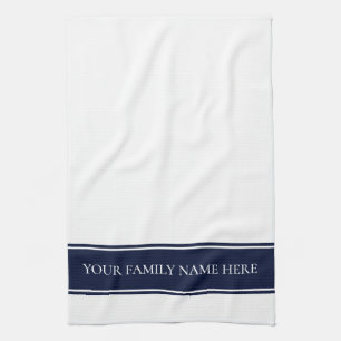 Modern Family Navy White Kitchen Towel