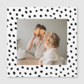 Modern Family Photo & Black Dots Beauty Gift (Front)