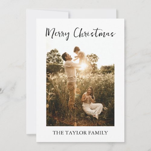 Modern Family Photo Christmas Card